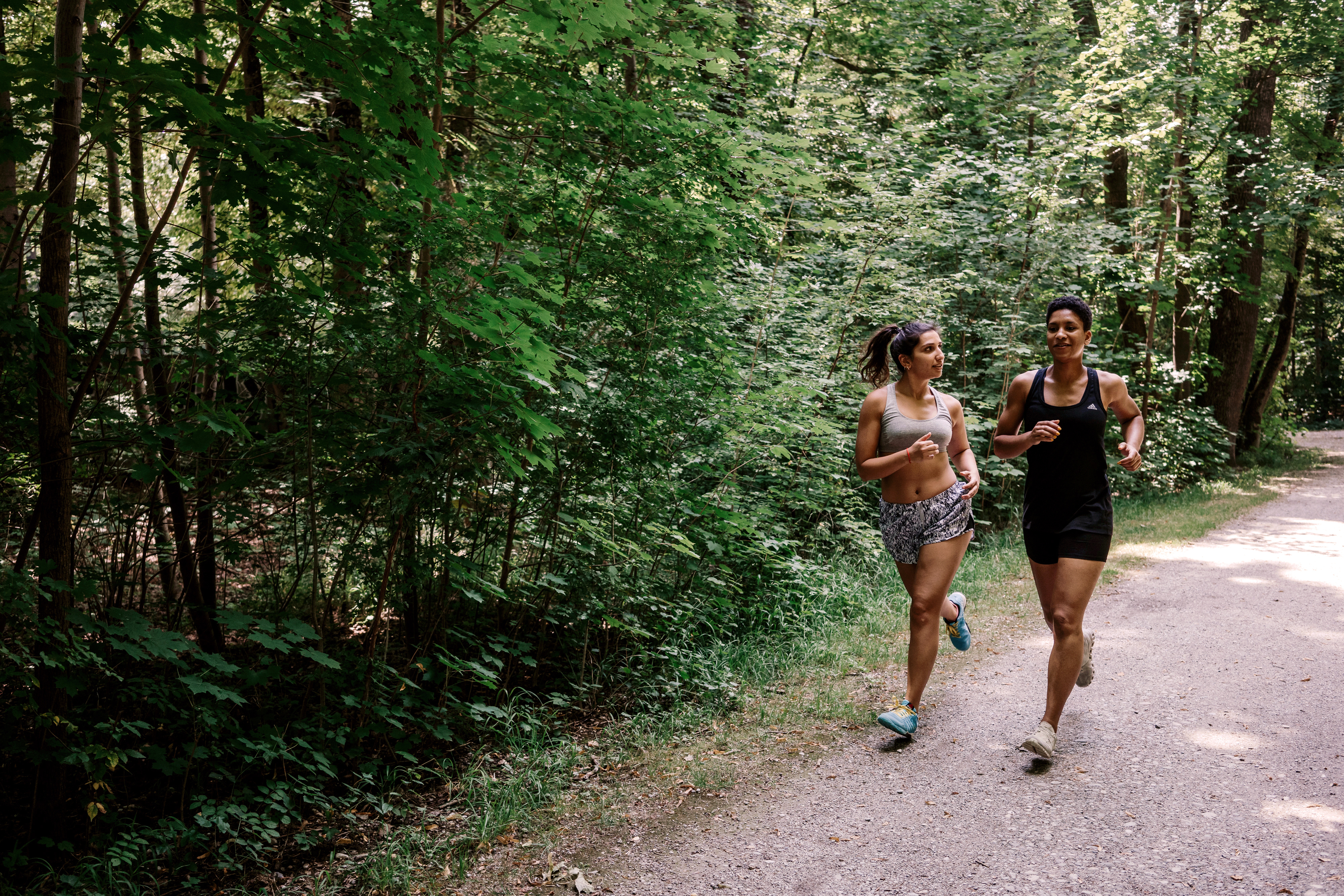 Women running